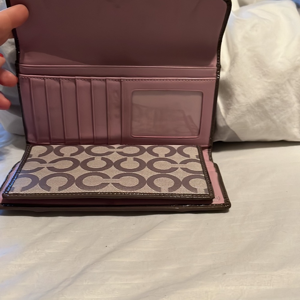 Coach wallet gray with leather - Picture 6 of 6